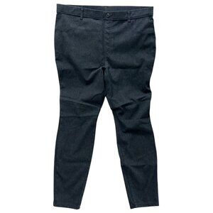 Womens Black Stretch Slim Fit Pants Size 20 Time And Tru Cotton Polyester Blend